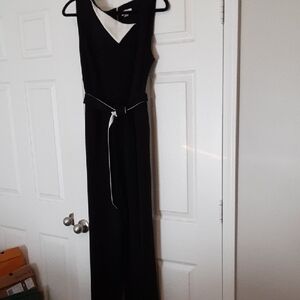 Elegant Black and White Jumpsuit